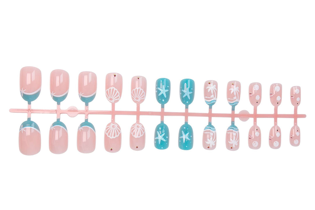 Artificial nail set with maritime details Kalsten