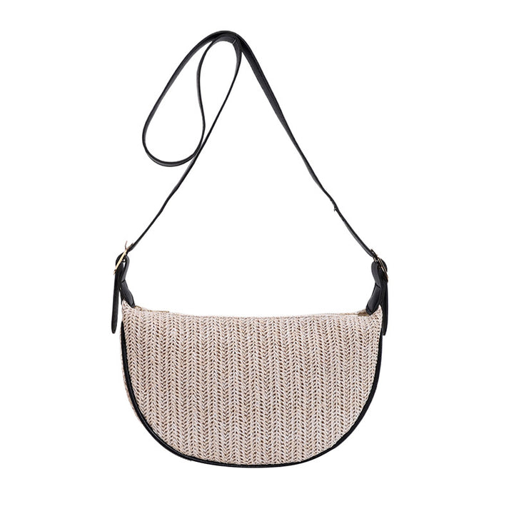 Vintage-Inspired Woven Crossbody Bag Kalsten
