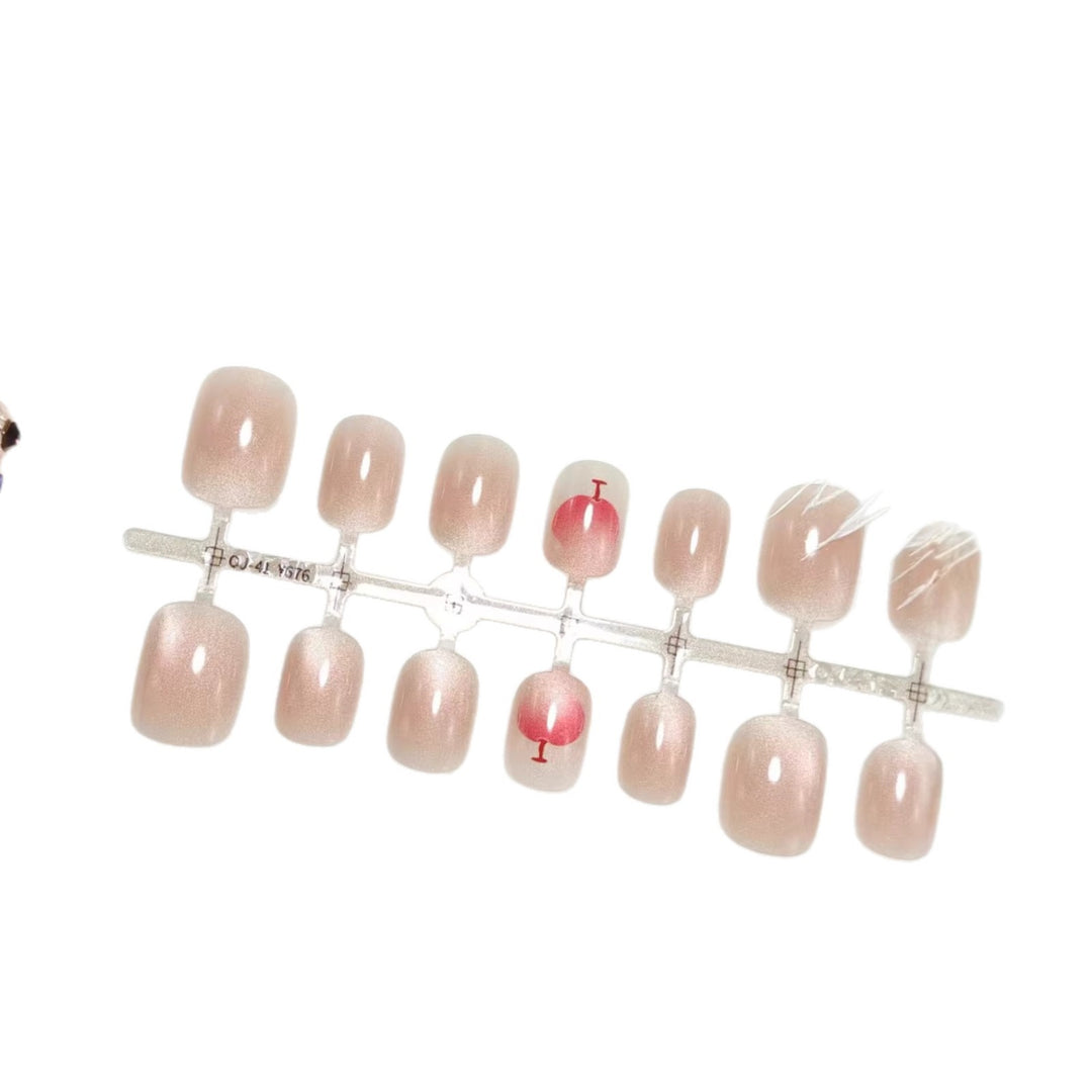 Elegant artificial nails with glitter and cocktail design Kalsten