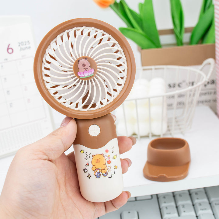 Ladies Portable Hand Fan with Cute Design Kalsten