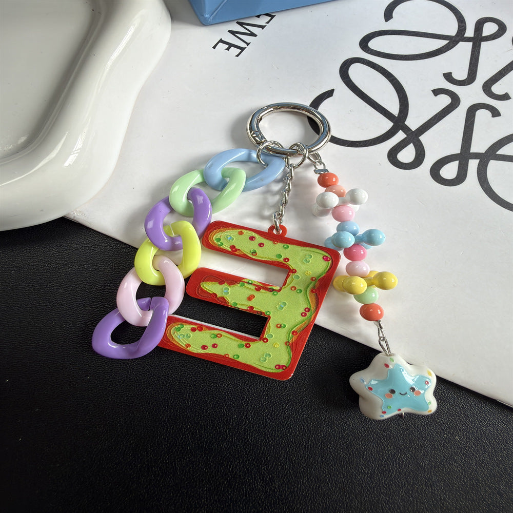 Whimsical Themed Charm Keychain Kalsten