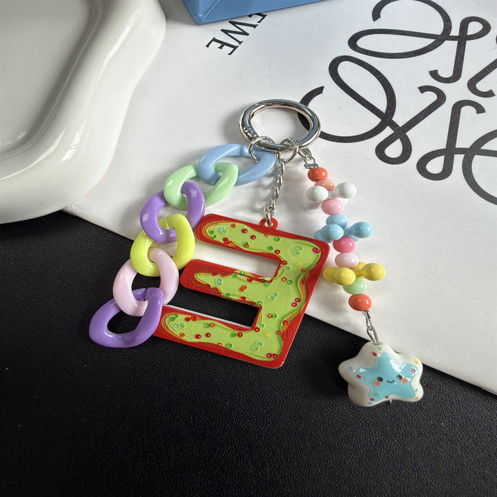 Whimsical Themed Charm Keychain Kalsten