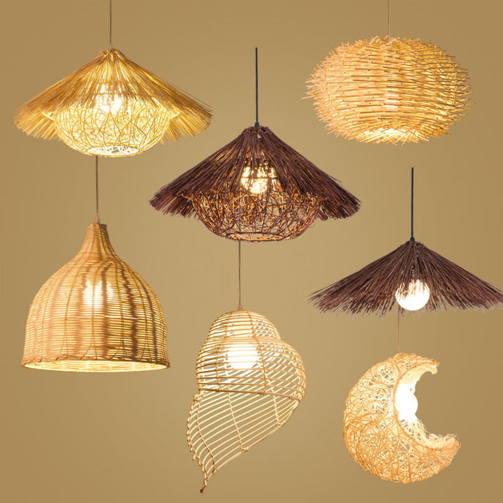 Organic Woven Pendant Light