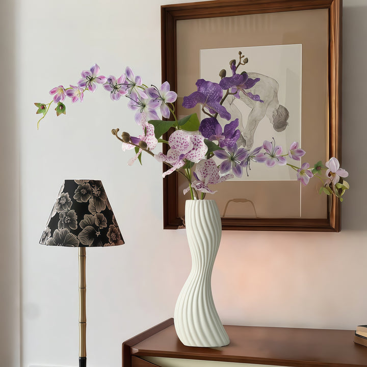 Elegant Twisted Ceramic Vase