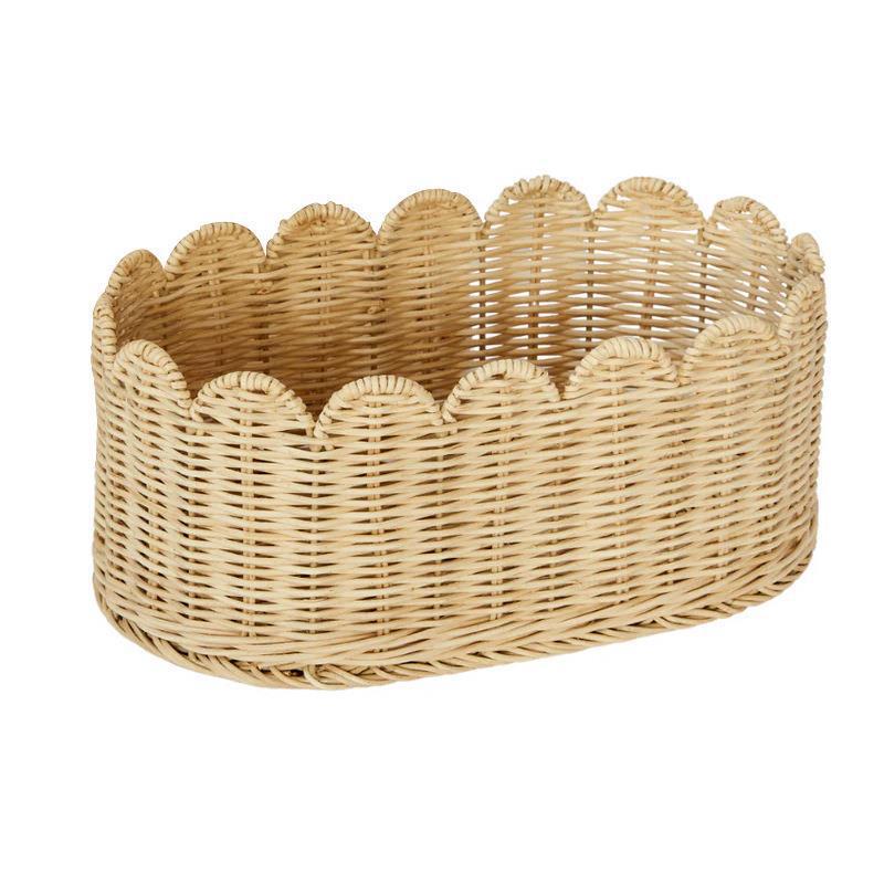 Playful storage basket in wave design Kalsten