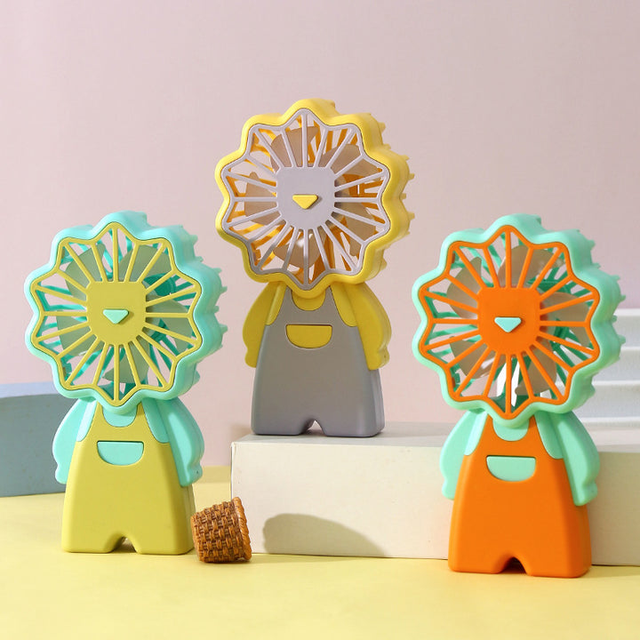 Women Portable Mini-Fan in Cute Flower Design Kalsten
