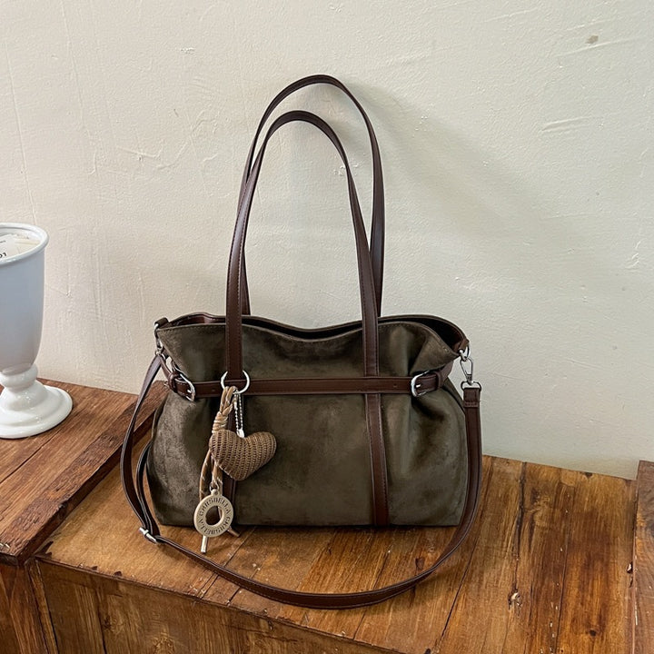 Versatile Suede Tote Bag