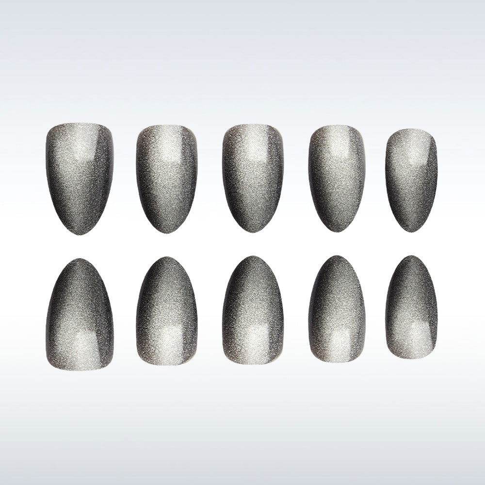 Sparkling Metallic Press-On Nails Kalsten