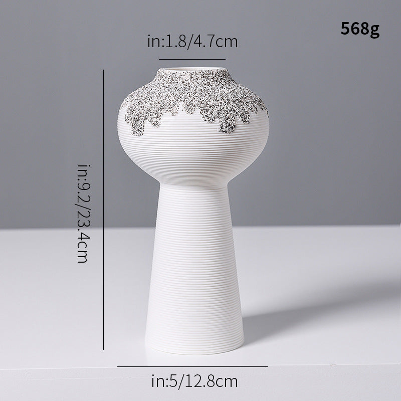 Decorative Textured Ceramic Vase Kalsten