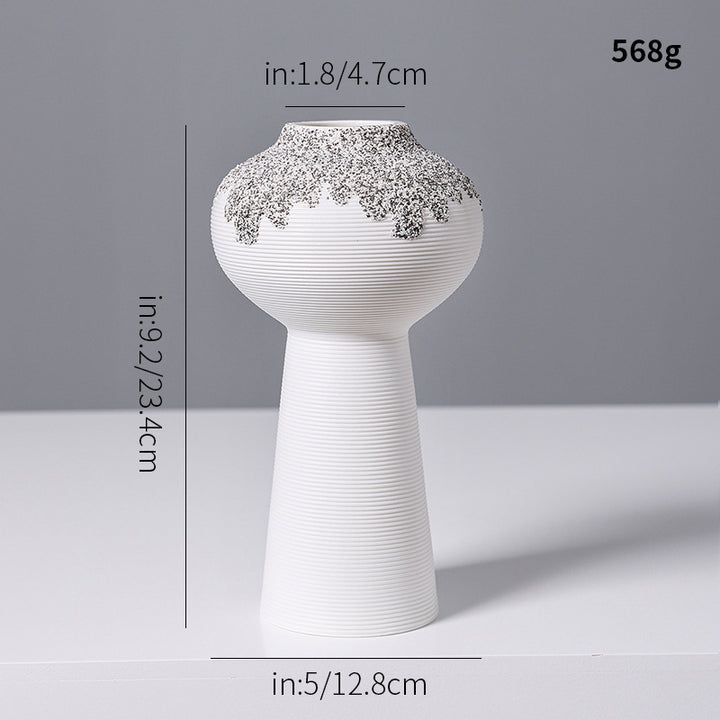 Decorative Textured Ceramic Vase Kalsten