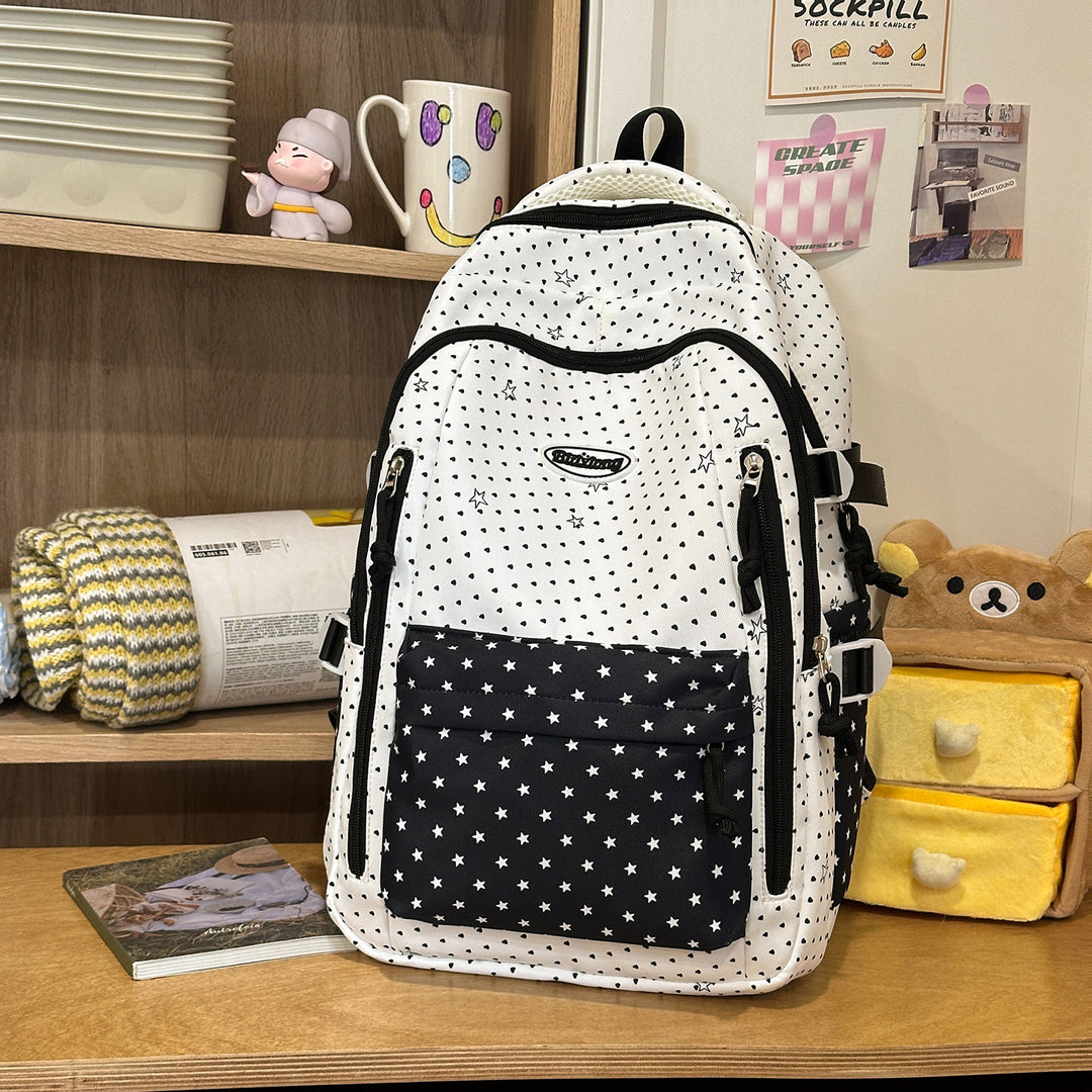 Decorative Star-Patterned Backpack Kalsten