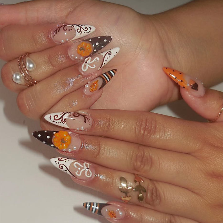 Artistic Seasonal Press-On Nail Set