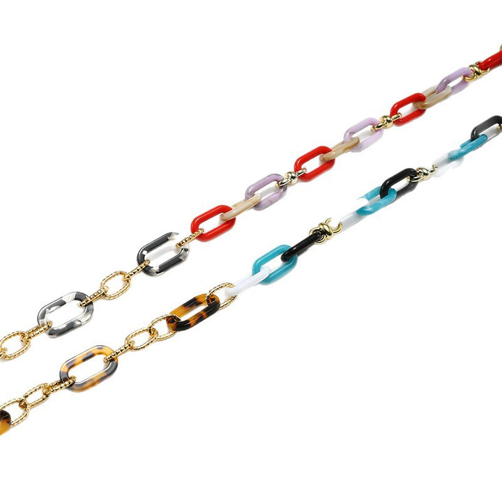 Fashionable Eyewear Chain with Colorful Links Kalsten