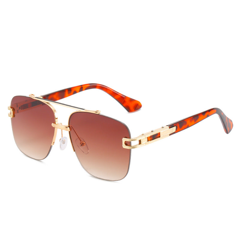 Women's fashionable square sunglasses with elegant metal frame Kalsten