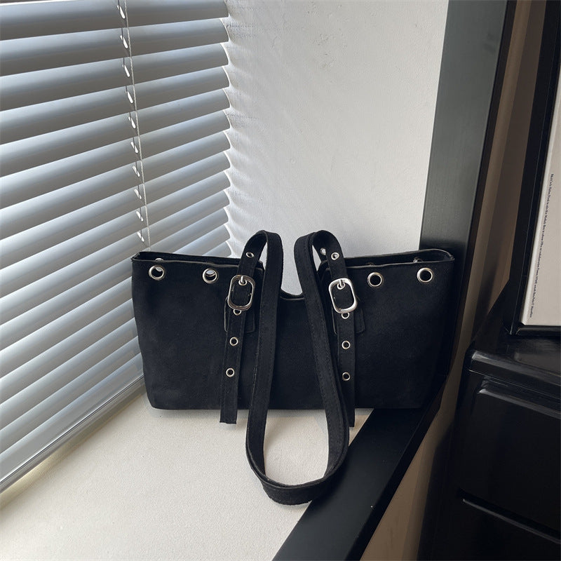 Stylish Minimalist Suede Tote Bag