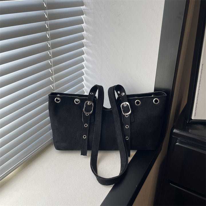 Stylish Minimalist Suede Tote Bag