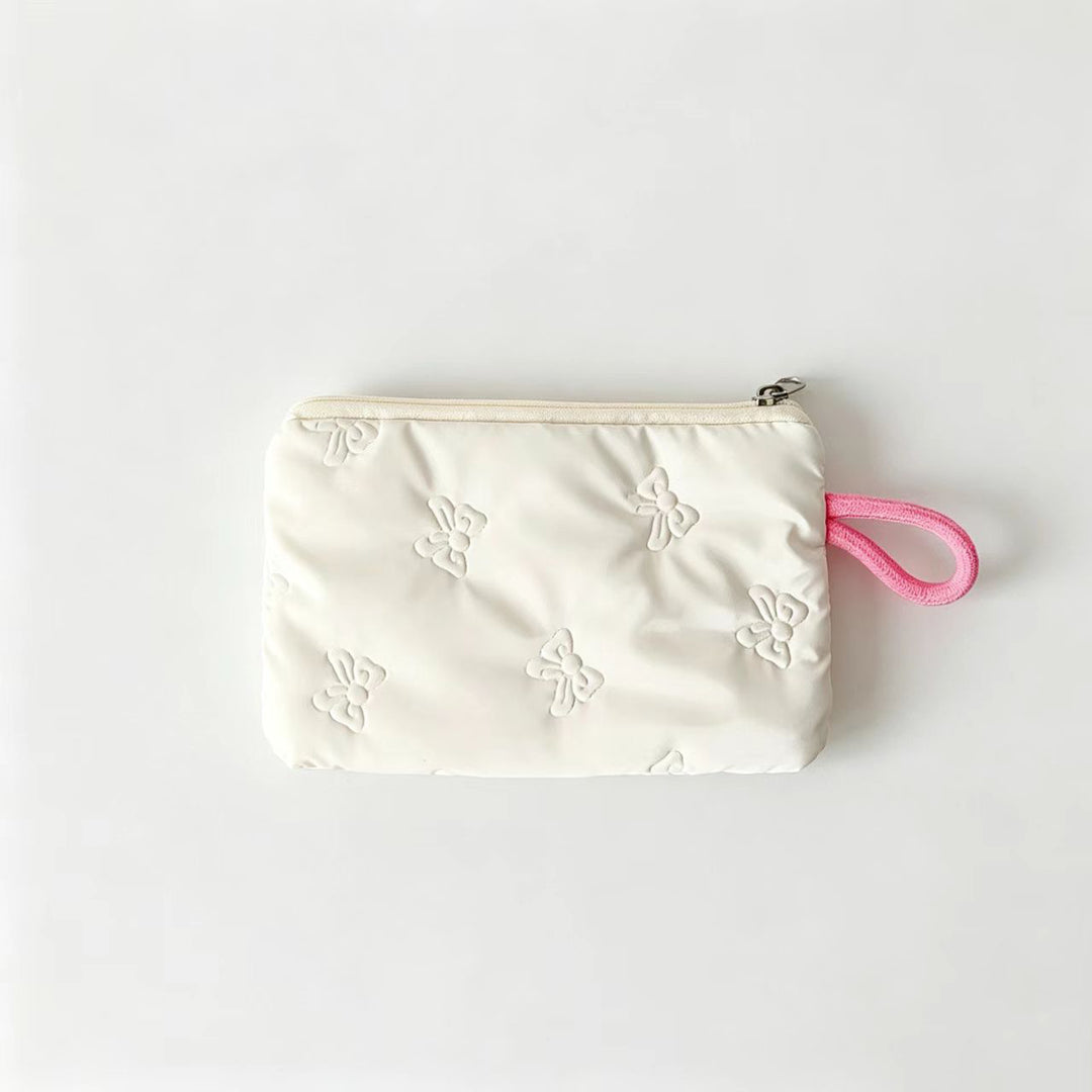 Embroidered Butterfly Cosmetic Pouch