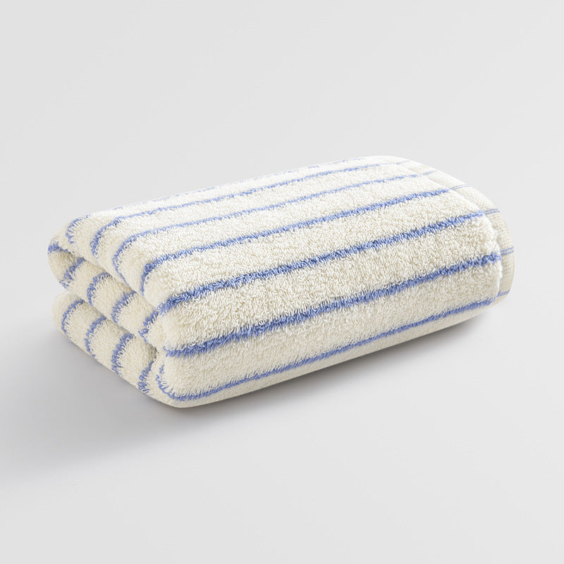 Women's Velour Bath Towel with Striped Design Kalsten