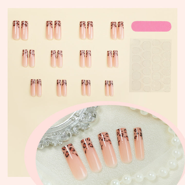 Stylish Leopard Print Press-On Nail Set Kalsten