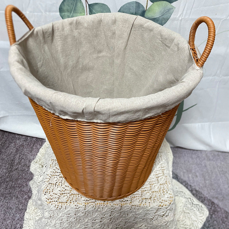 Woven Storage Basket with Cotton Lining Kalsten