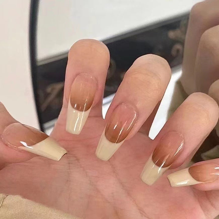 Elegant Ombre French Tip Press-On Nails