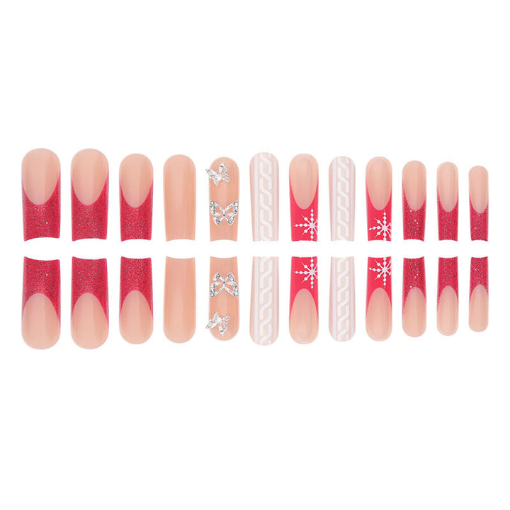 Decorative Glossy Press-On Nail Art Kalsten