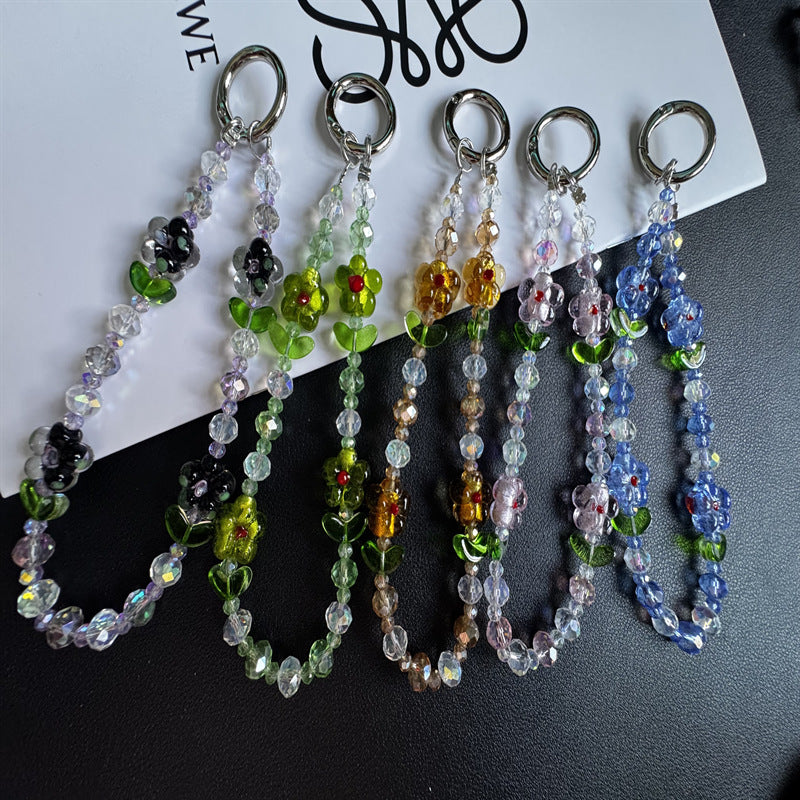 Floral Beaded Keychain Chain Kalsten