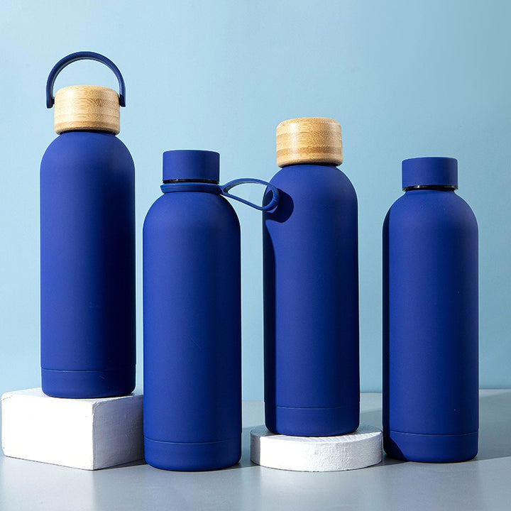 Ladies stylish stainless steel drinking bottle with innovative closure Kalsten