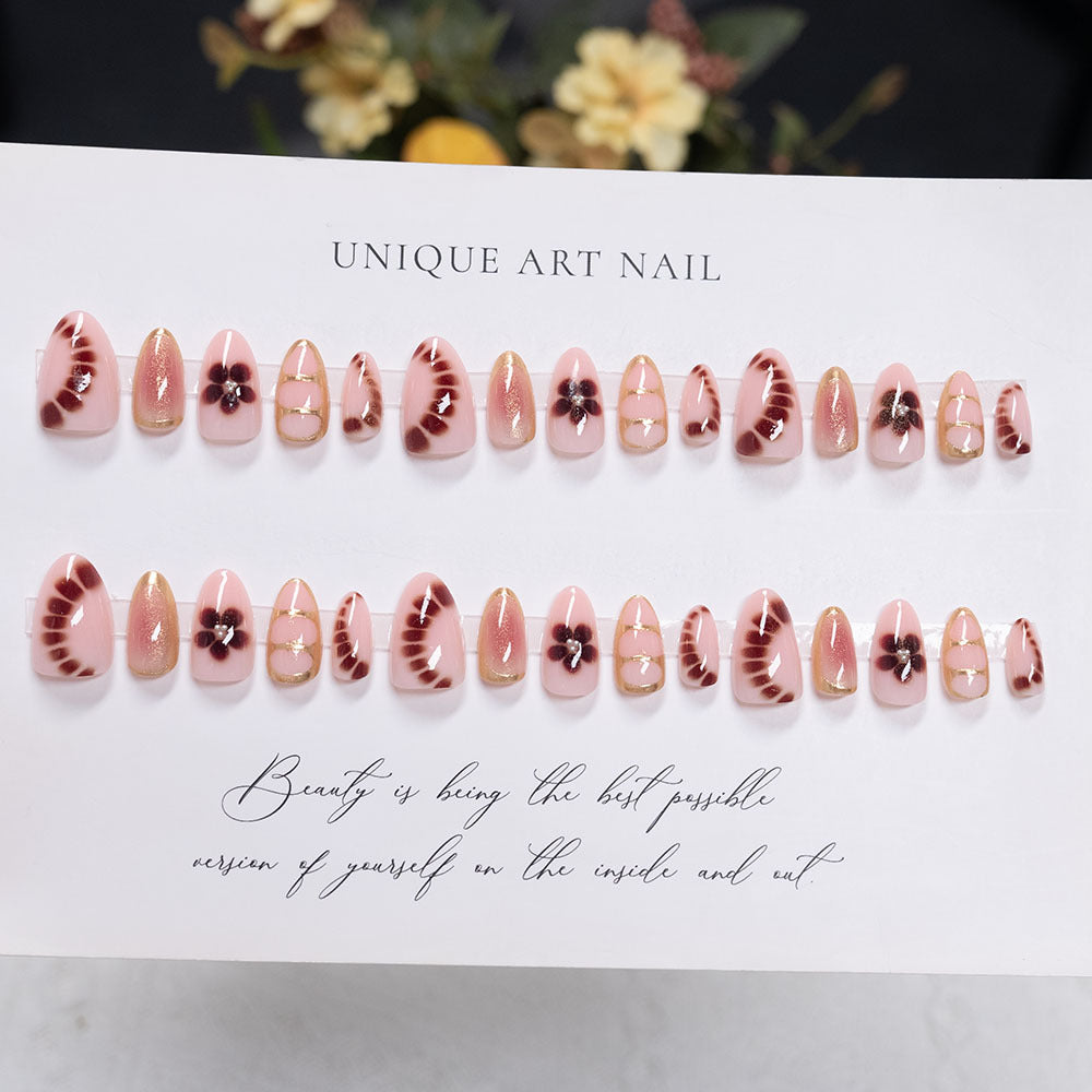 Elegant Floral Nail Art Set