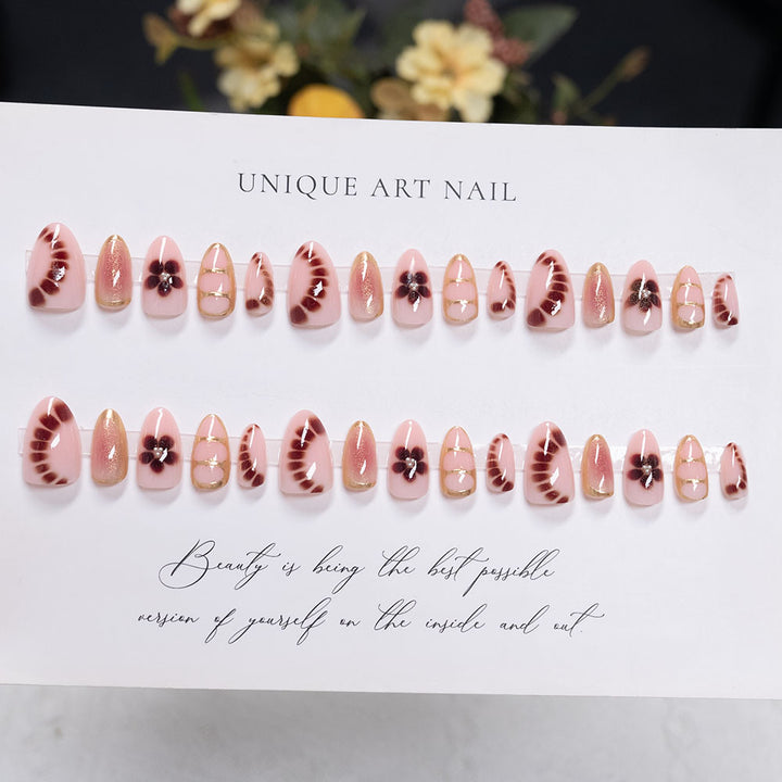 Elegant Floral Nail Art Set