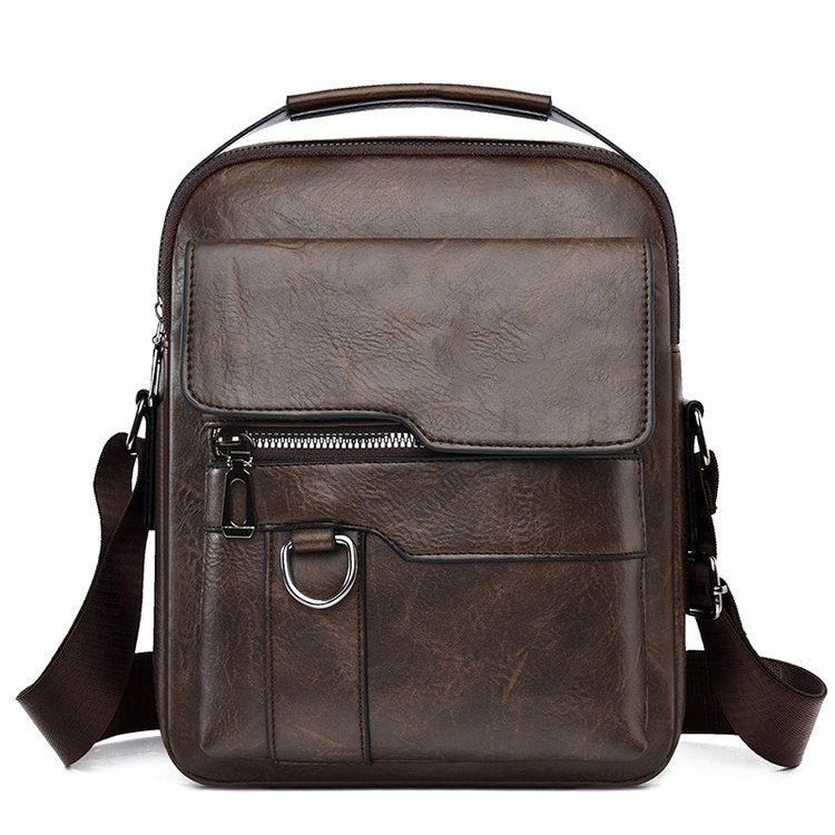 Leather Crossbody Messenger Bag