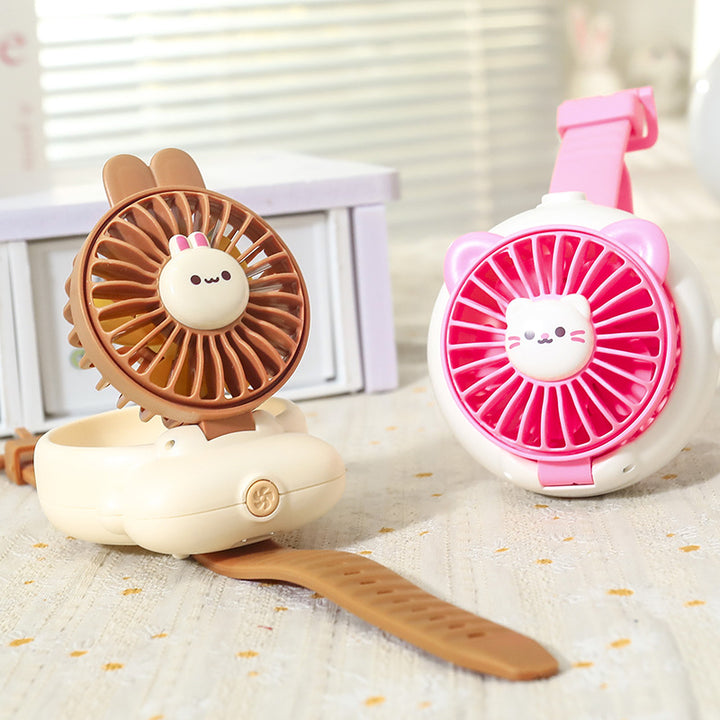 Ladies Portable Hand Fan in Cute Animal Design Kalsten