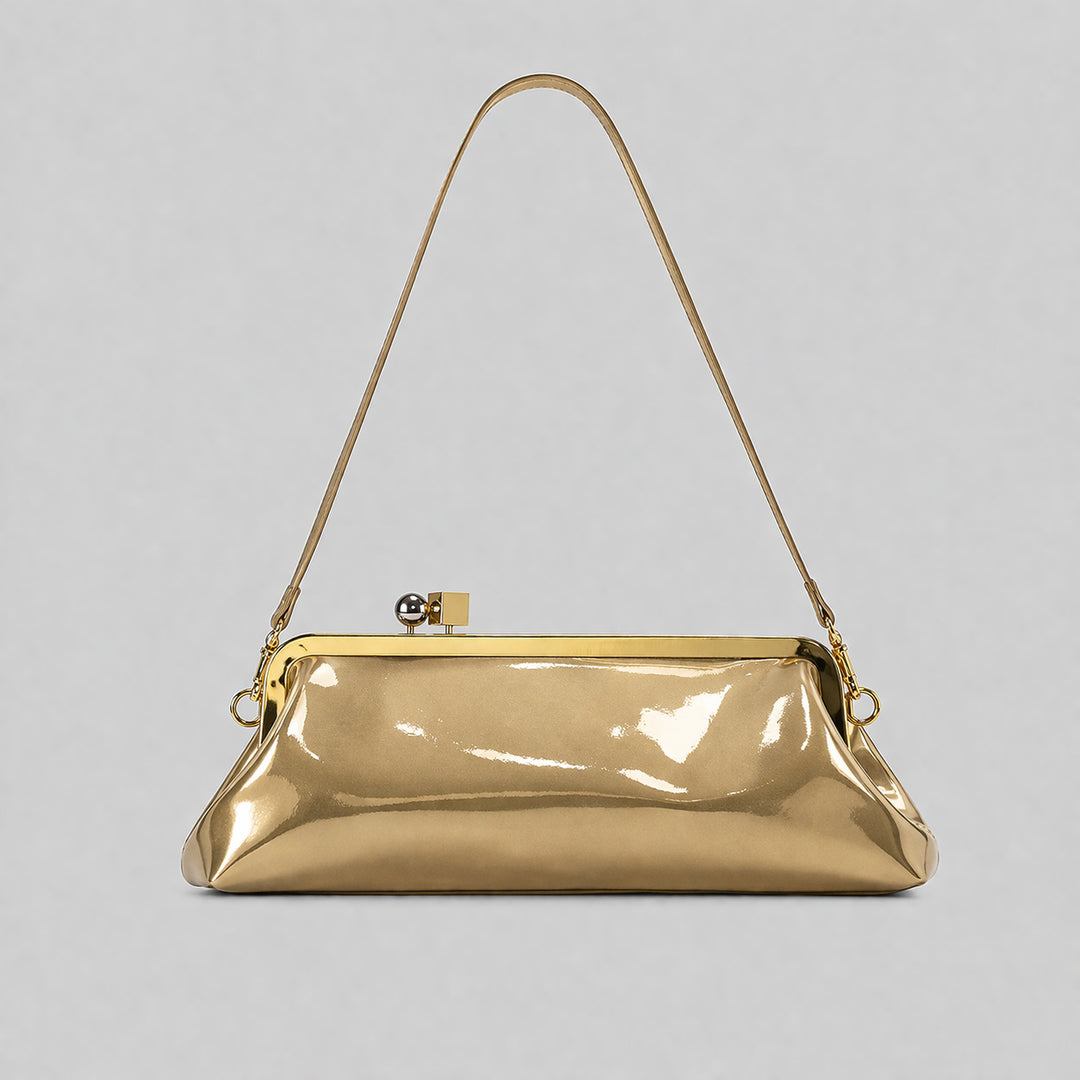 Elegant Patent Leather Evening Handbag