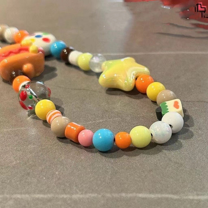 Playful Food-Themed Bead Phone Charm Kalsten