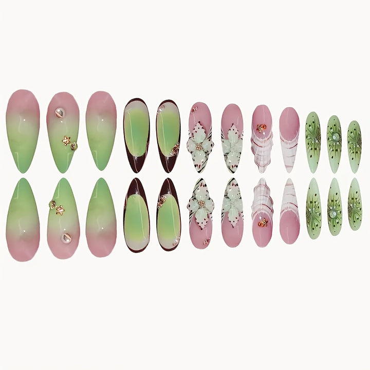 Floral Decorative Nail Art Enhancements Kalsten