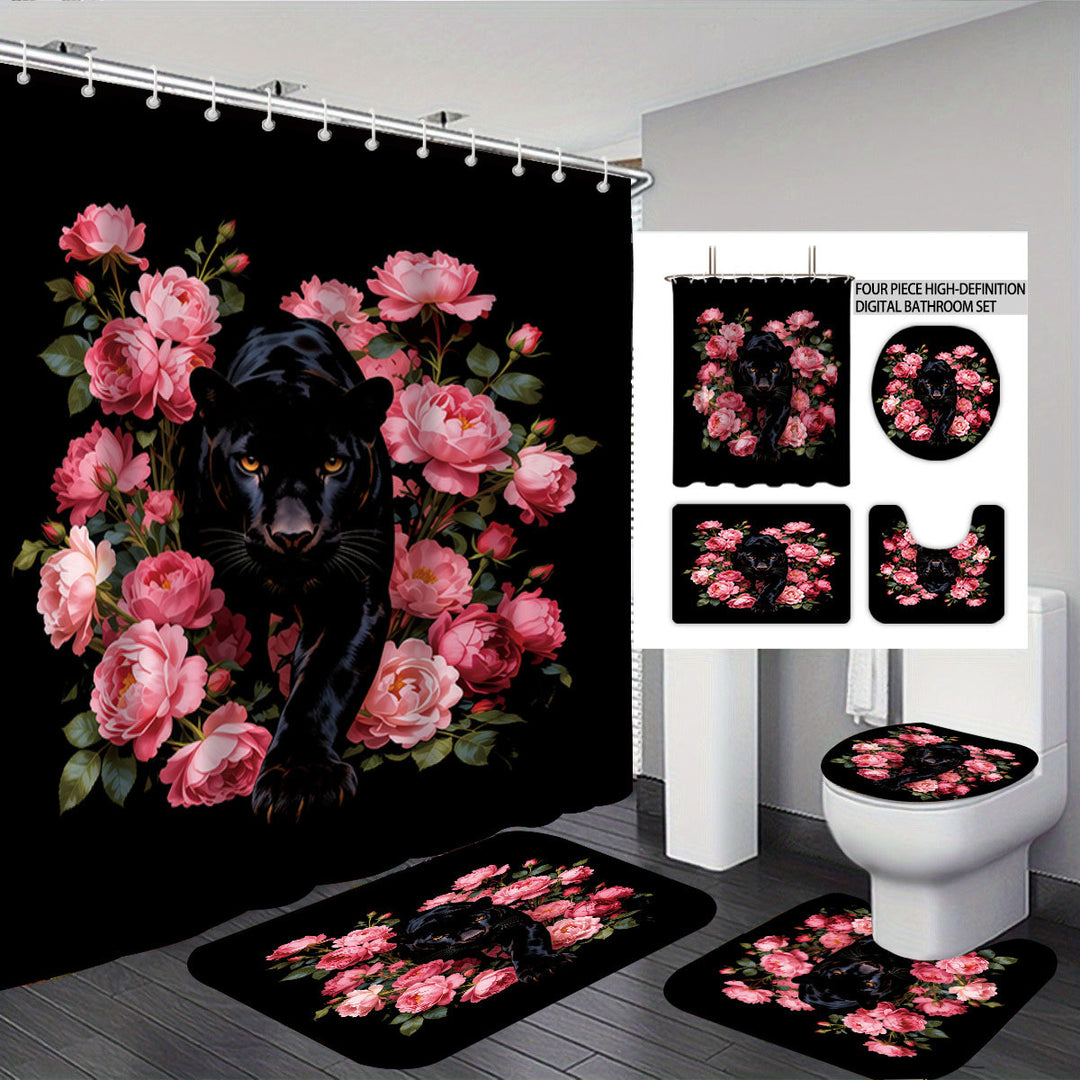 Autumn Leaves Digital Bathroom Set Kalsten