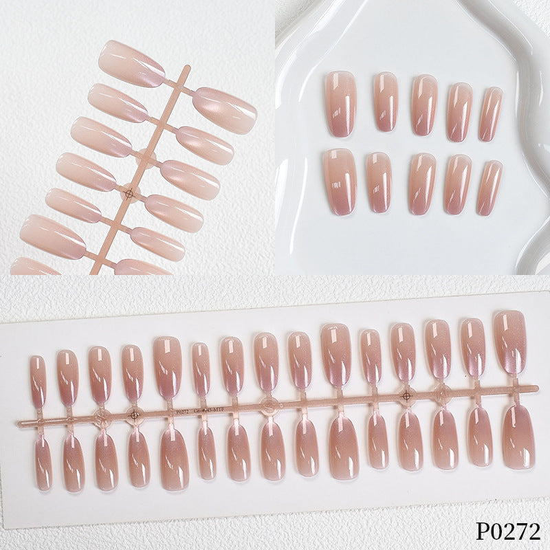 Gradient Shimmer Press-On Nail Art Kalsten