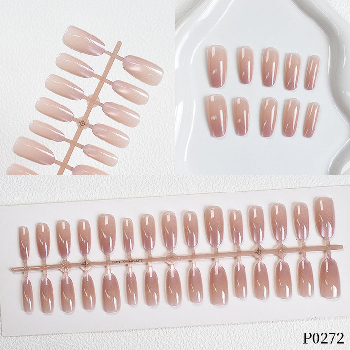 Gradient Shimmer Press-On Nail Art Kalsten