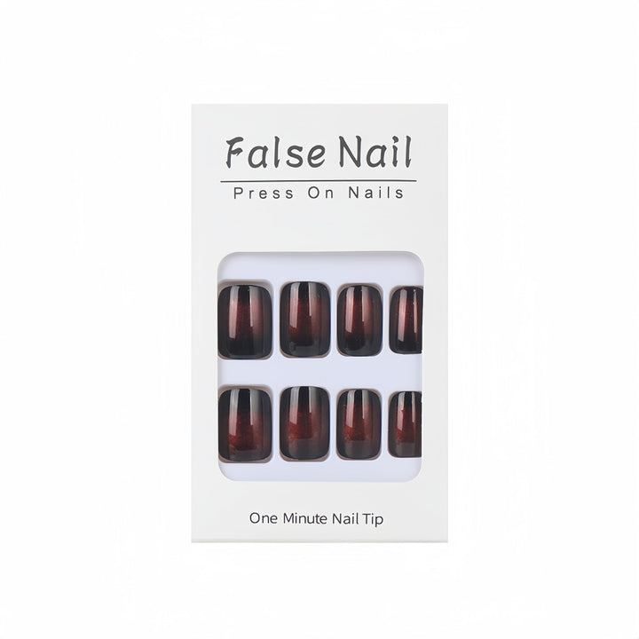 Elegant artificial nails with metallic shine and modern design Kalsten