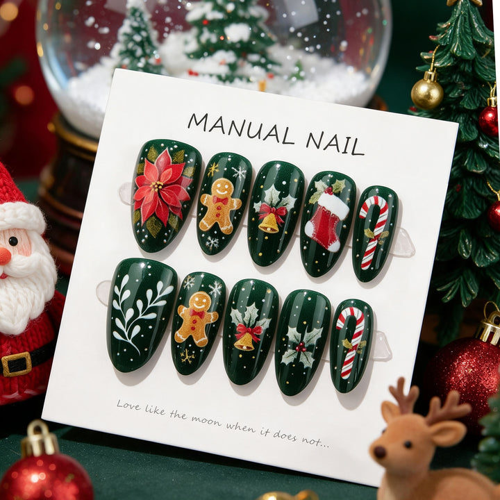 Holiday-Themed Press-On Nail Set