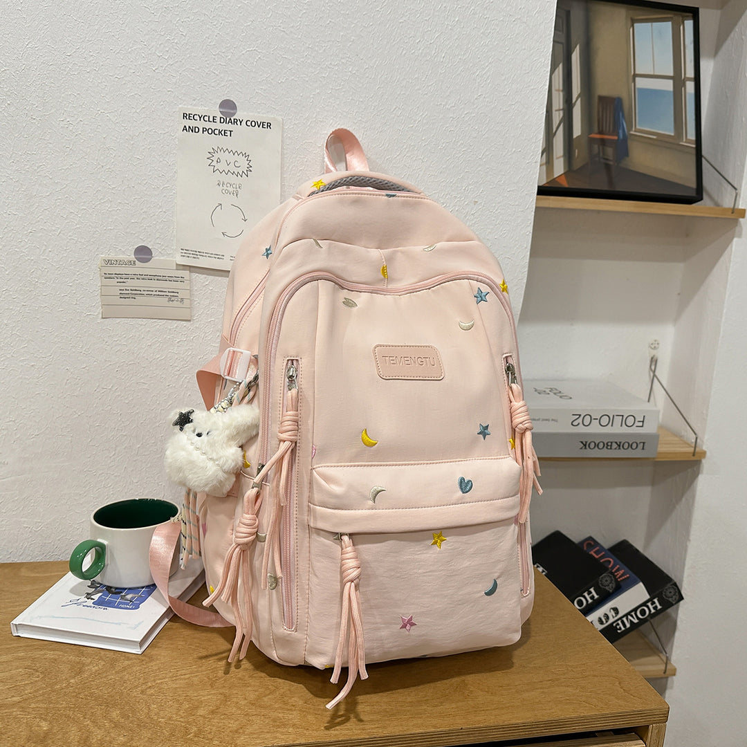 Stylish Embroidered Daily Backpack Kalsten