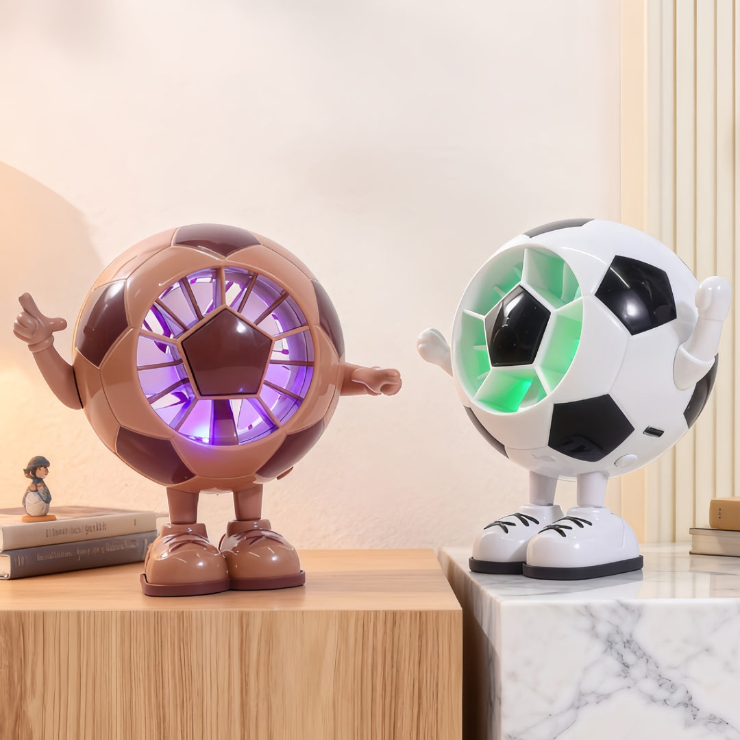 Ladies table fan in unique football design Kalsten