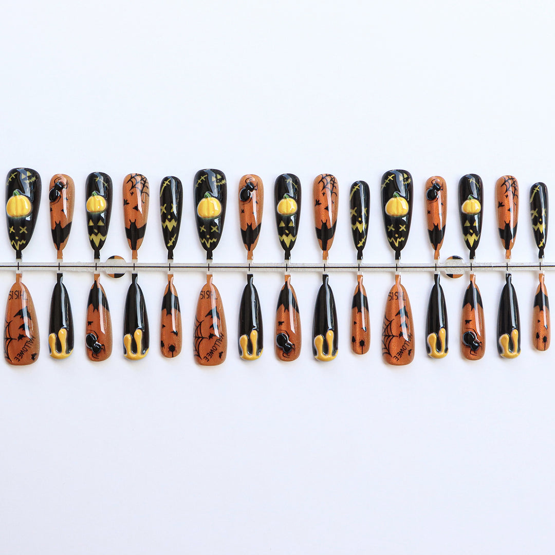 Thematic Halloween Press-On Nails Kalsten