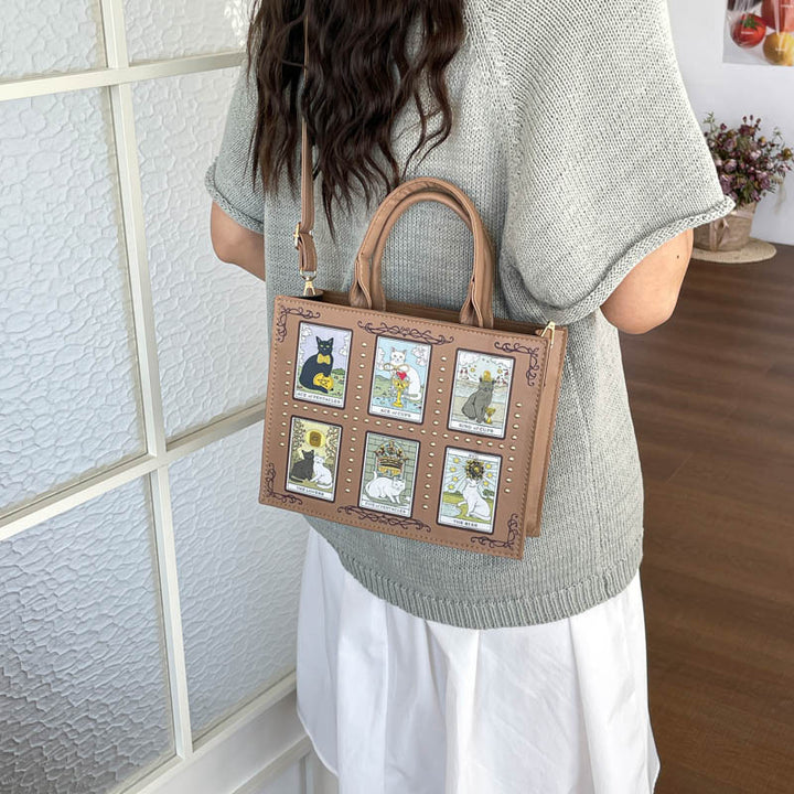 Cat-Themed Art Tote