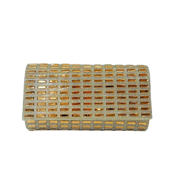 Glamorous Crystal-Studded Evening Clutch
