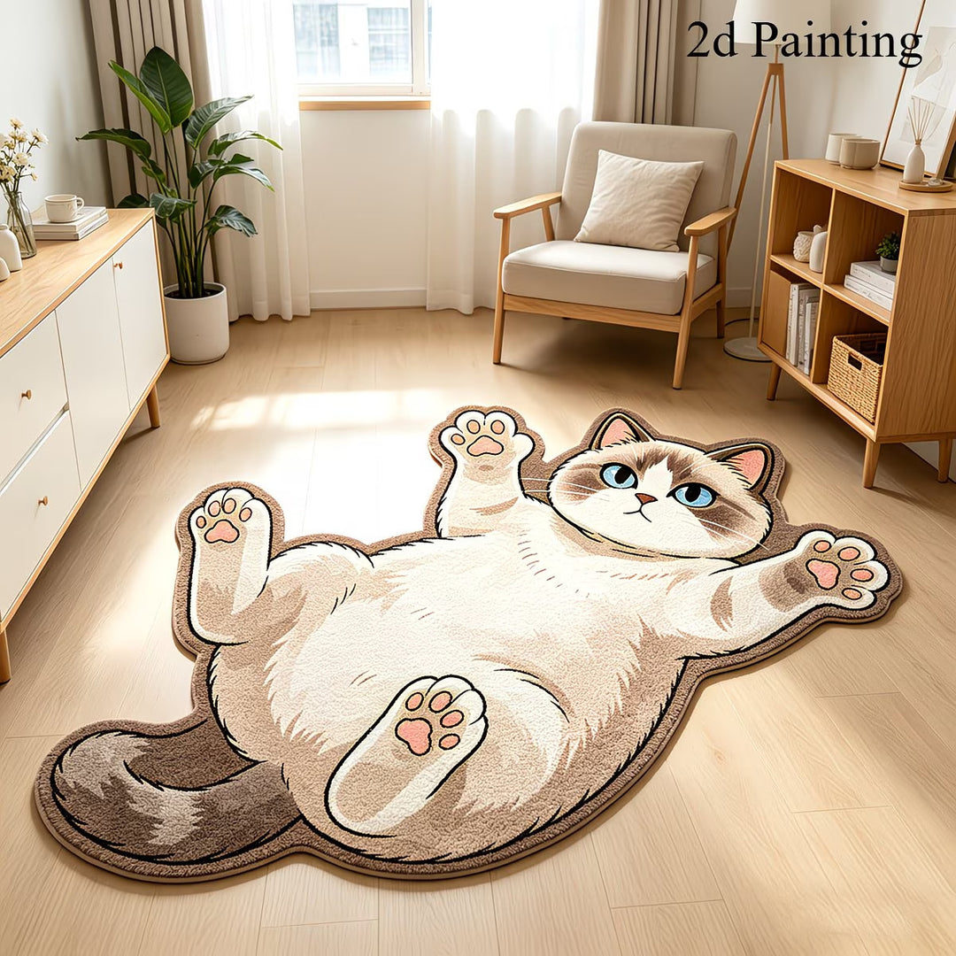Cute Cat-Shaped Bath Mat