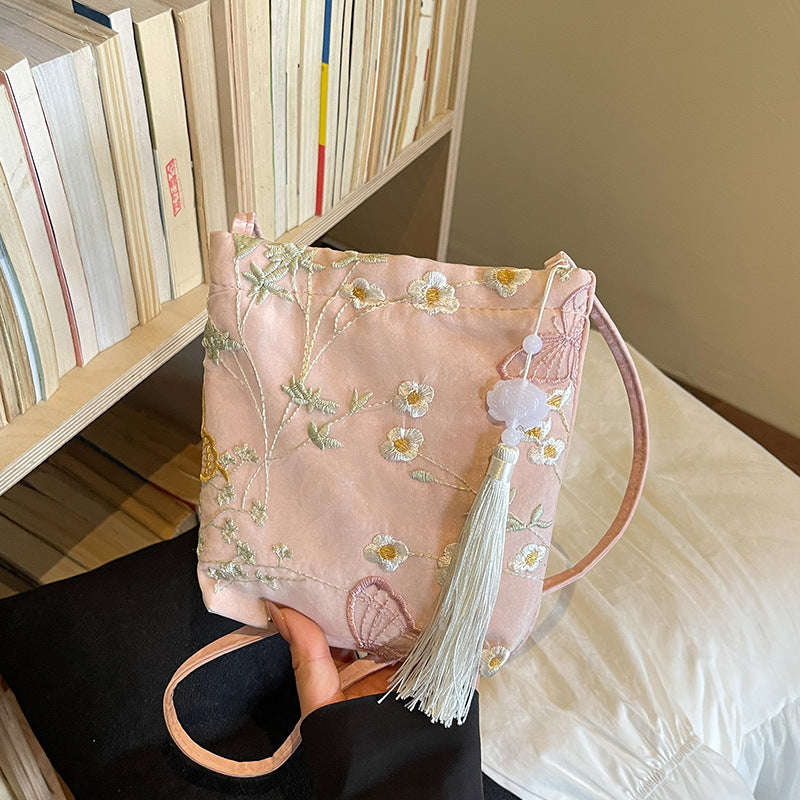 Elegant Embroidered Crossbody Bag