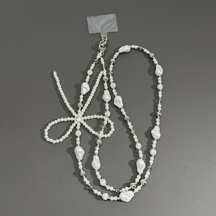 Elegant Pearl Beaded Lanyard Kalsten