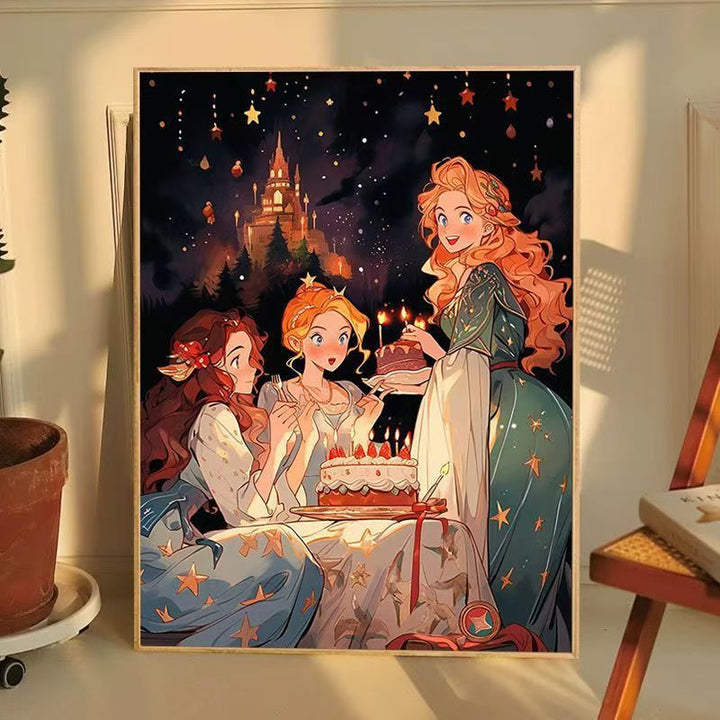 Enchanted Storybook Princess Wall Art Kalsten