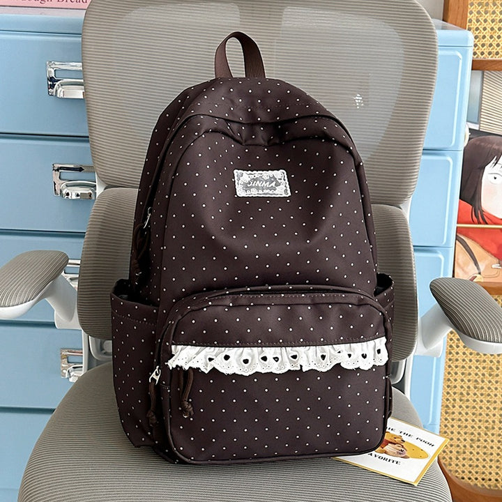 Charming Polka Dot School Backpack Kalsten